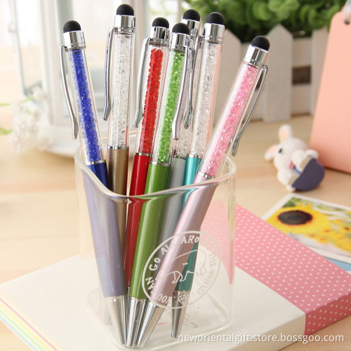 Hot sale crystal touch stylus pen